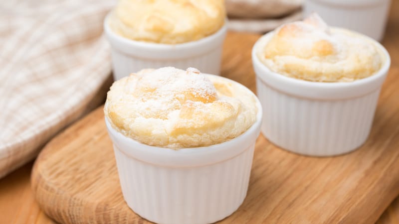 Mini peach cobbler