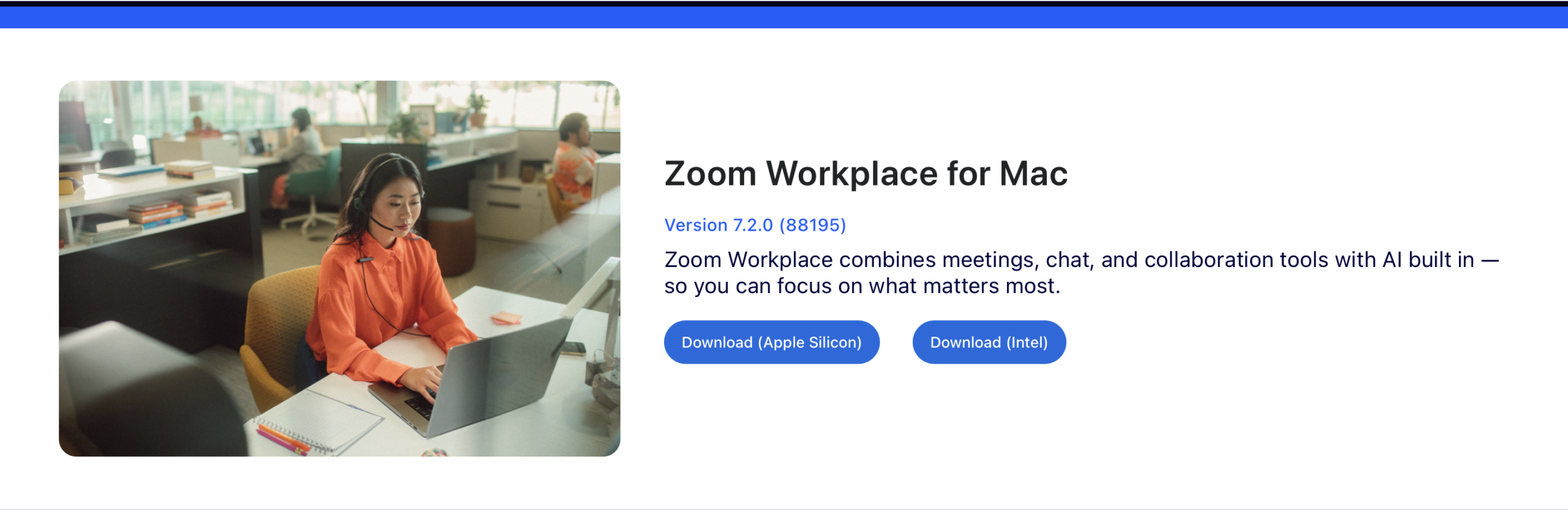 Zoom Workplace for Mac for Zoom meetings