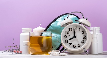 Sleepmaxxing tools like mask, tea etc.