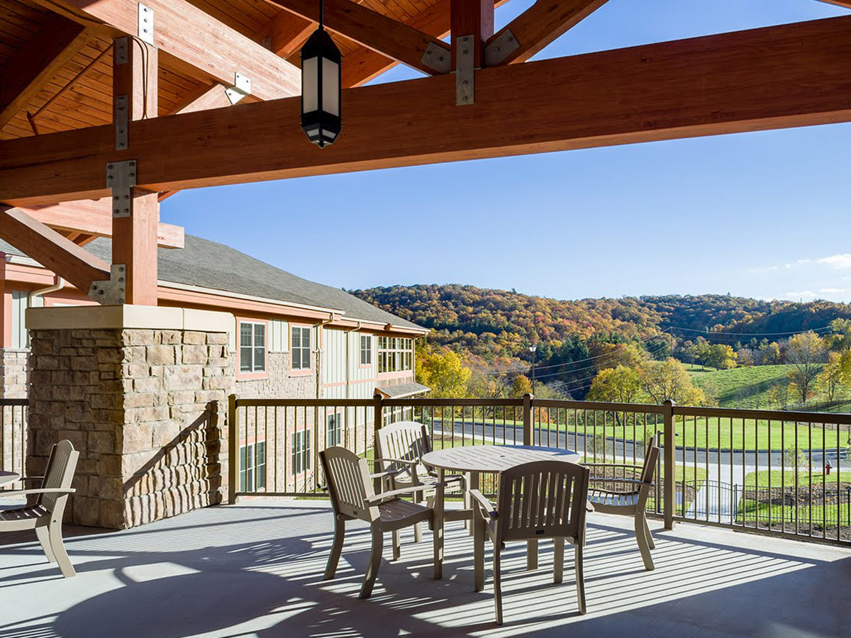 The Foley Center at Chestnut Ridge Outdoor Patio