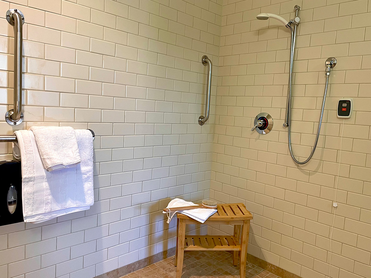 The Foley Center at Chestnut Ridge Shower Grab Bars