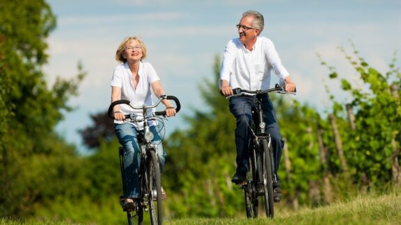 Riding bikes - finding a place where exercise is easy helps people choose where to retire