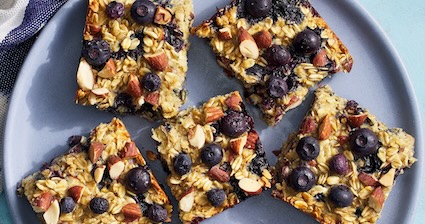 Lemon blueberry oatmeal bars
