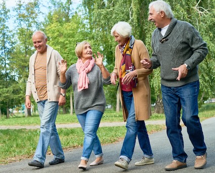 Reach out to friends for casual connections such as walking and experience how monthly visits extend life.