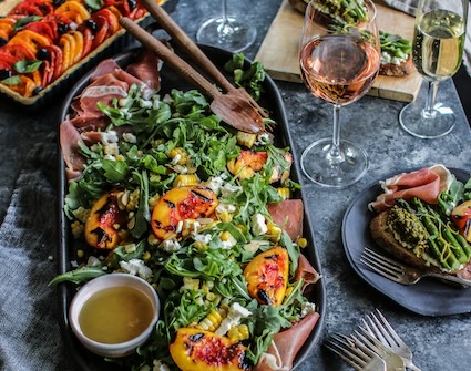 A dreamy and fresh wine lover's salad