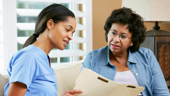 Alma Wellness Group Nurse with Lady
