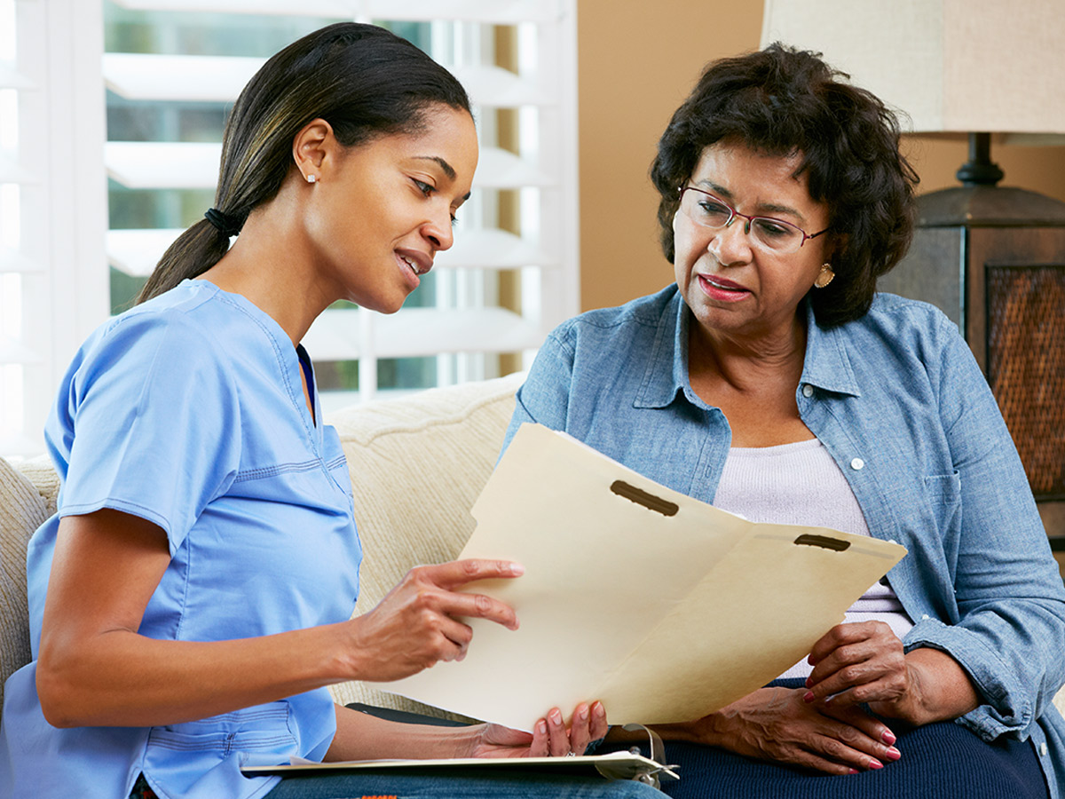 Alma Wellness Group Nurse with Lady