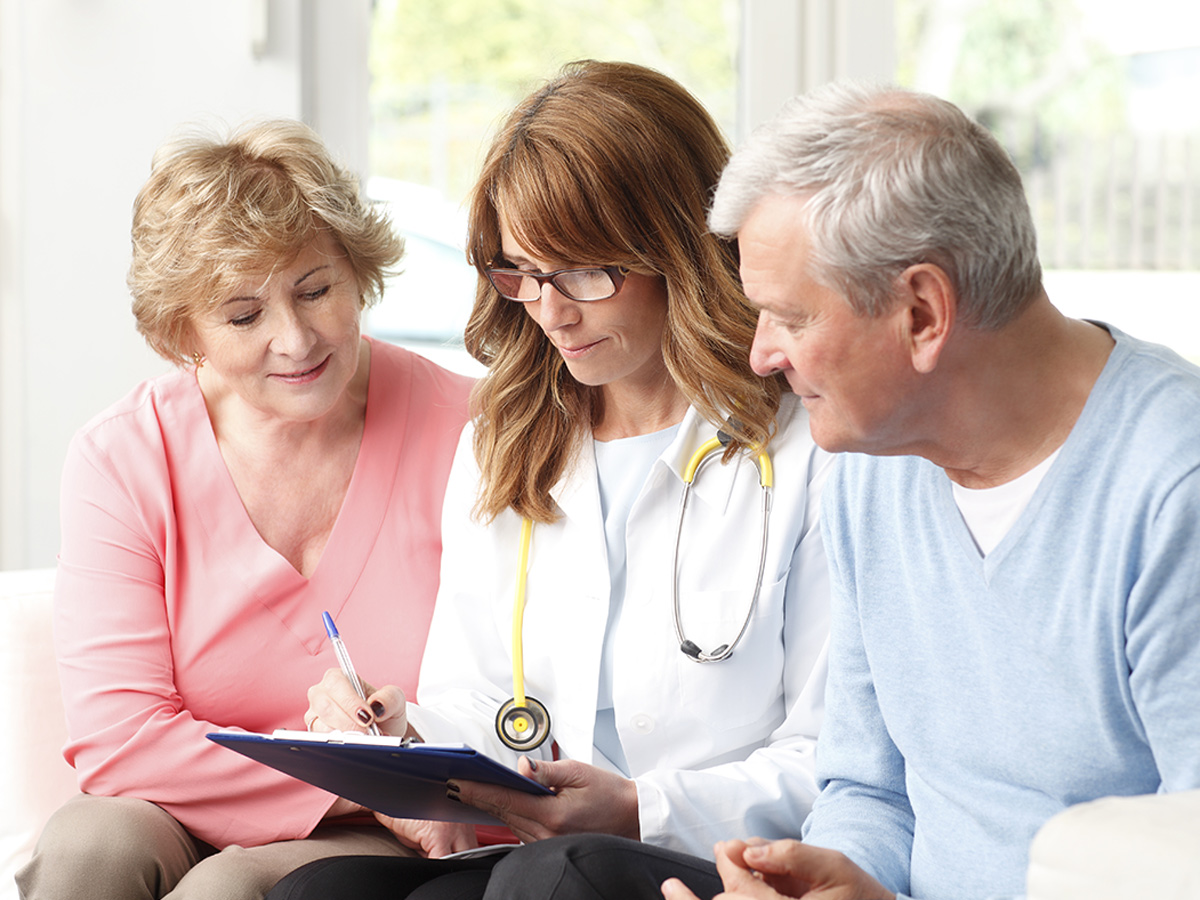 Alma Wellness Group Senior Couple with Nurse