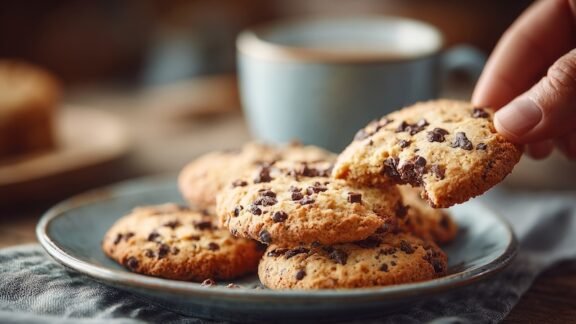 Cookies on a plate.