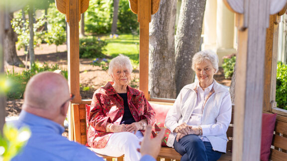 Marian Manor Friends in Gazebo