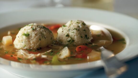 A bowl of Jewish New Year soup