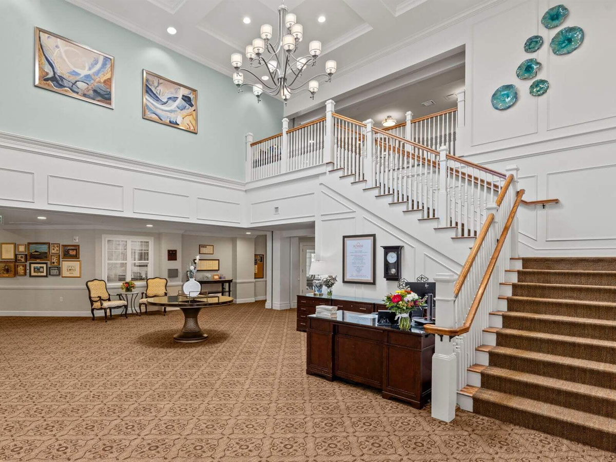 Sunrise at Silas Burke House Lobby