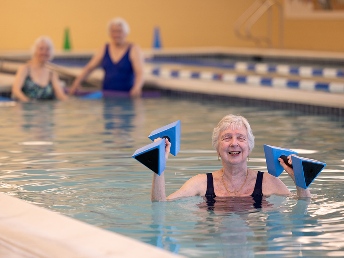 Rappahannock Westminster Canterbury Lady in Pool