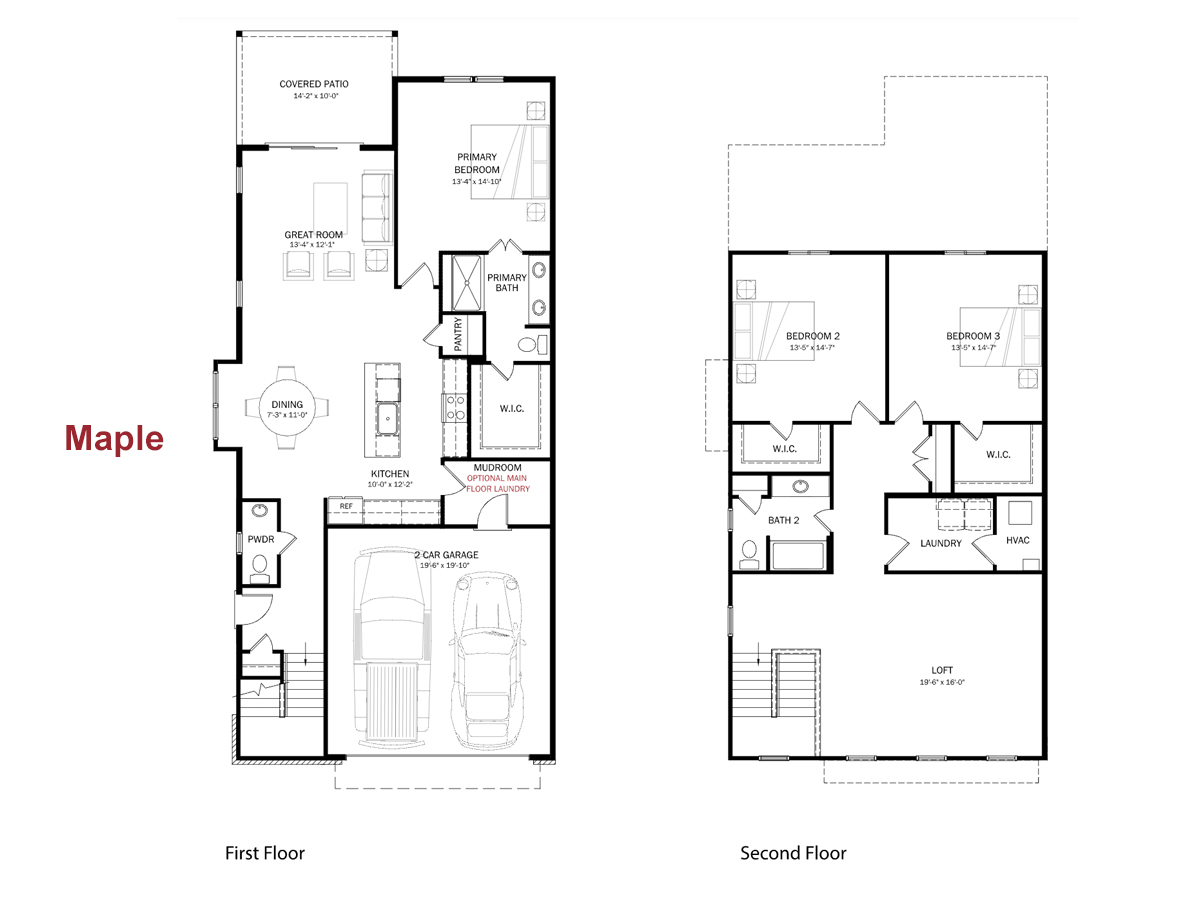 Reserve at Oasis Maple Floorplans