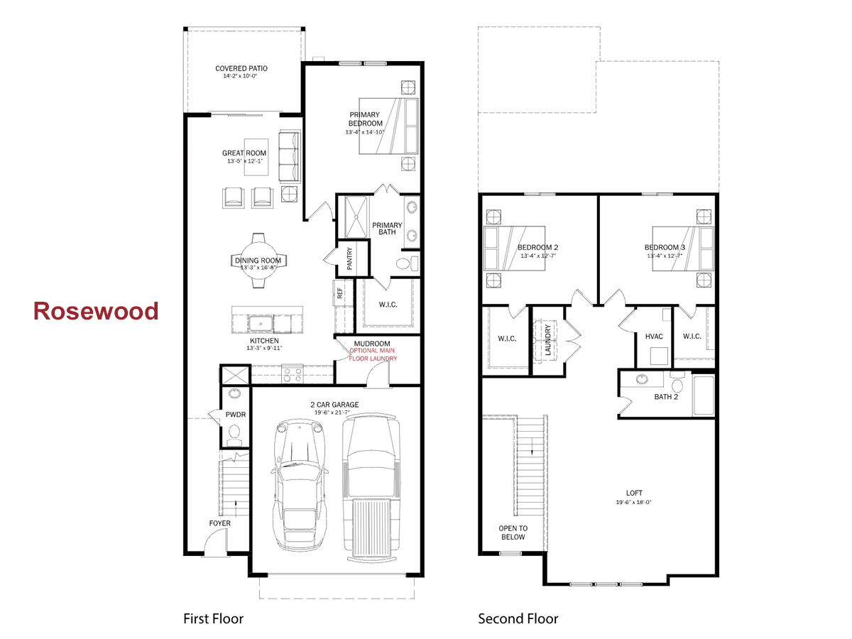 Reserve at Oasis Rosewood Floorplans