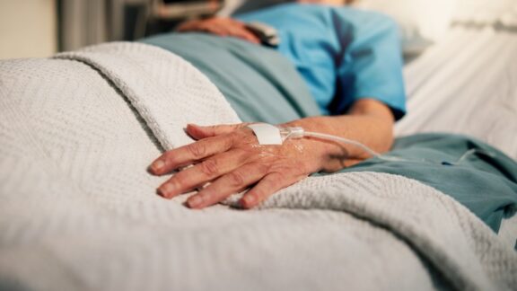 Hospital patient dealing with sepsis