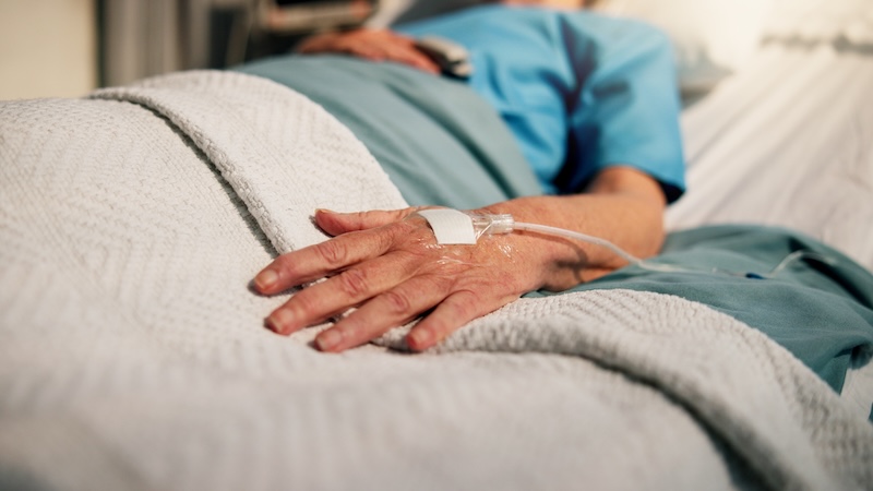 Hospital patient dealing with sepsis