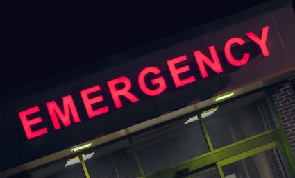 Hospital emergency sign