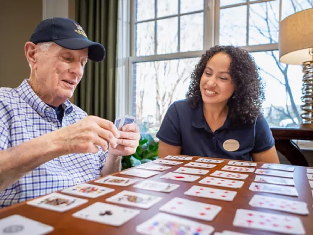Brookdale Staunton Resident and Caregiver Playing Cards
