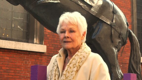 Dame Judi Dench at the unveiling of "The Conversion of St. Paul" at St. Paul's Covent Garden