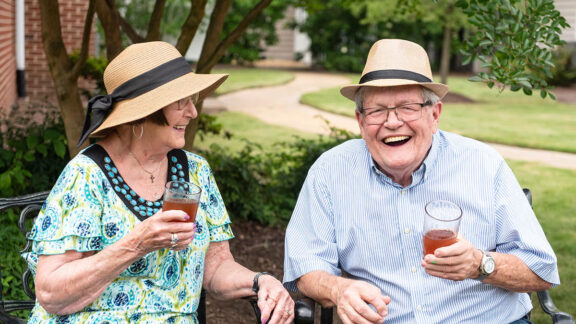 Commonwealth Senior Living at the Devonshire Happy Senior Couple