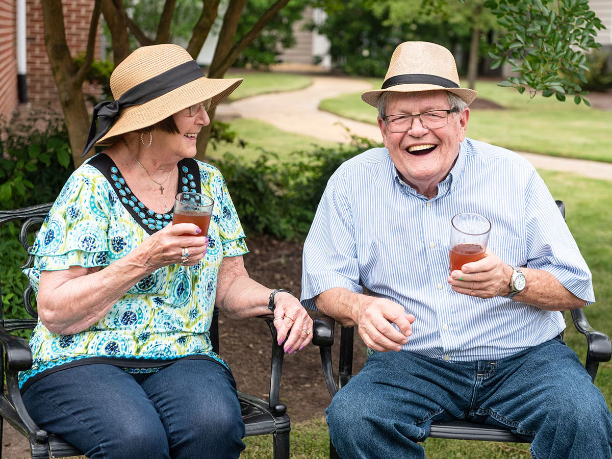 Commonwealth Senior Living at the Devonshire Happy Senior Couple