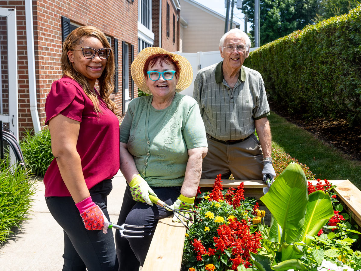 Commonwealth Senior Living at King Grant House Resident Gardening