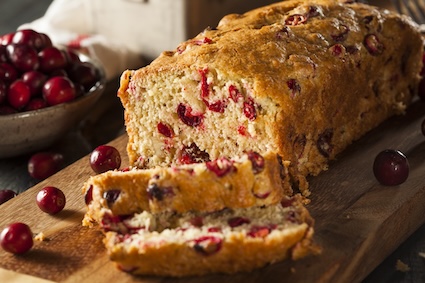 cranberry bread to help you eat more fiber