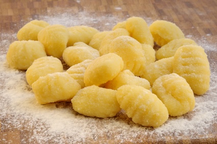 Potato gnocchi ready for a recipe.