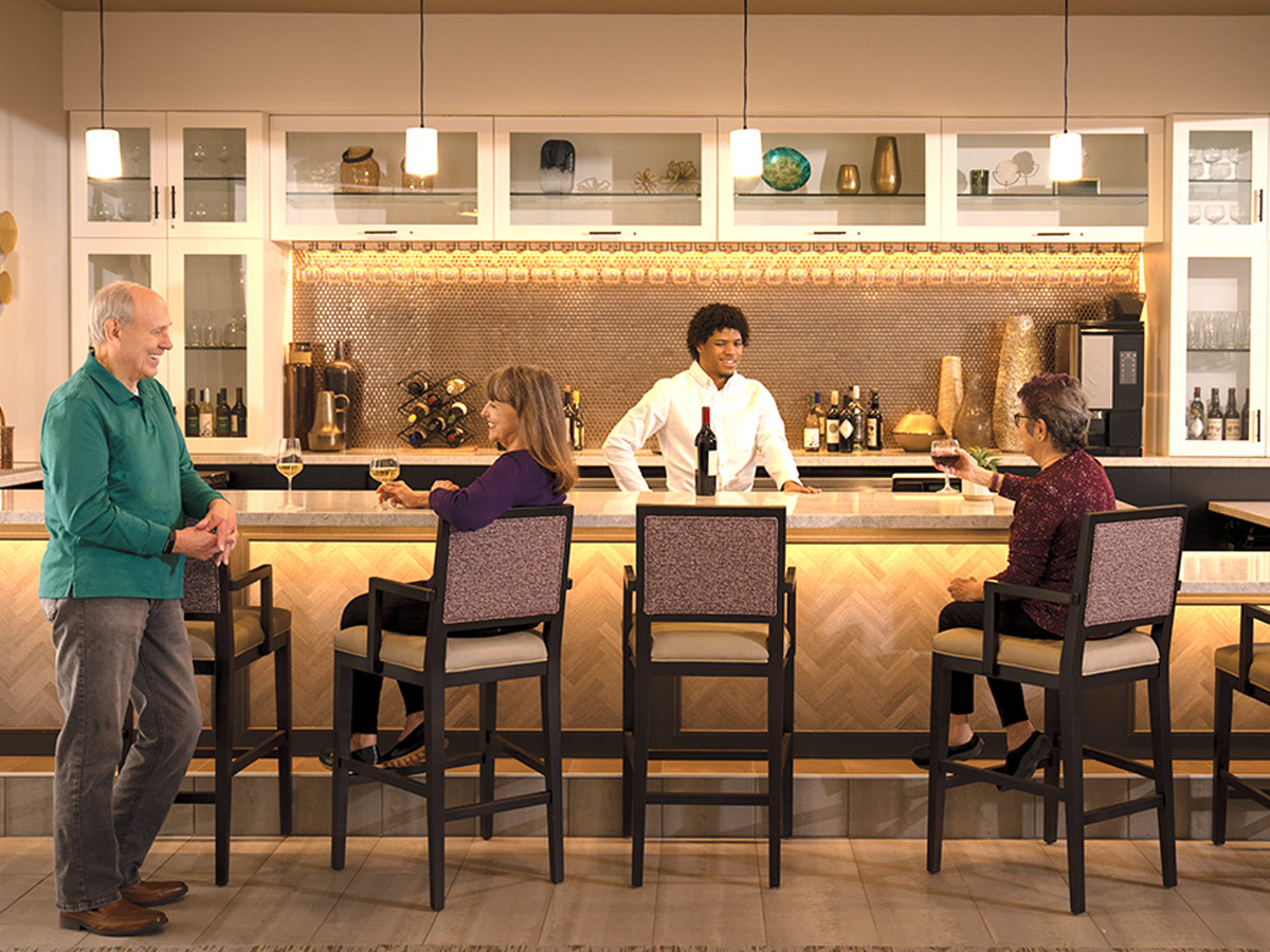 Ashby Ponds Friends at the bar