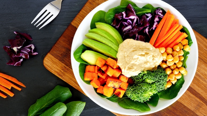 Vegetable spread perfect for a vegetarian or vegan diet.