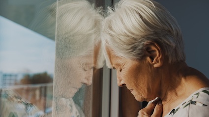 Vulnerable woman having suffered family financial abuse. By CameraCraft8