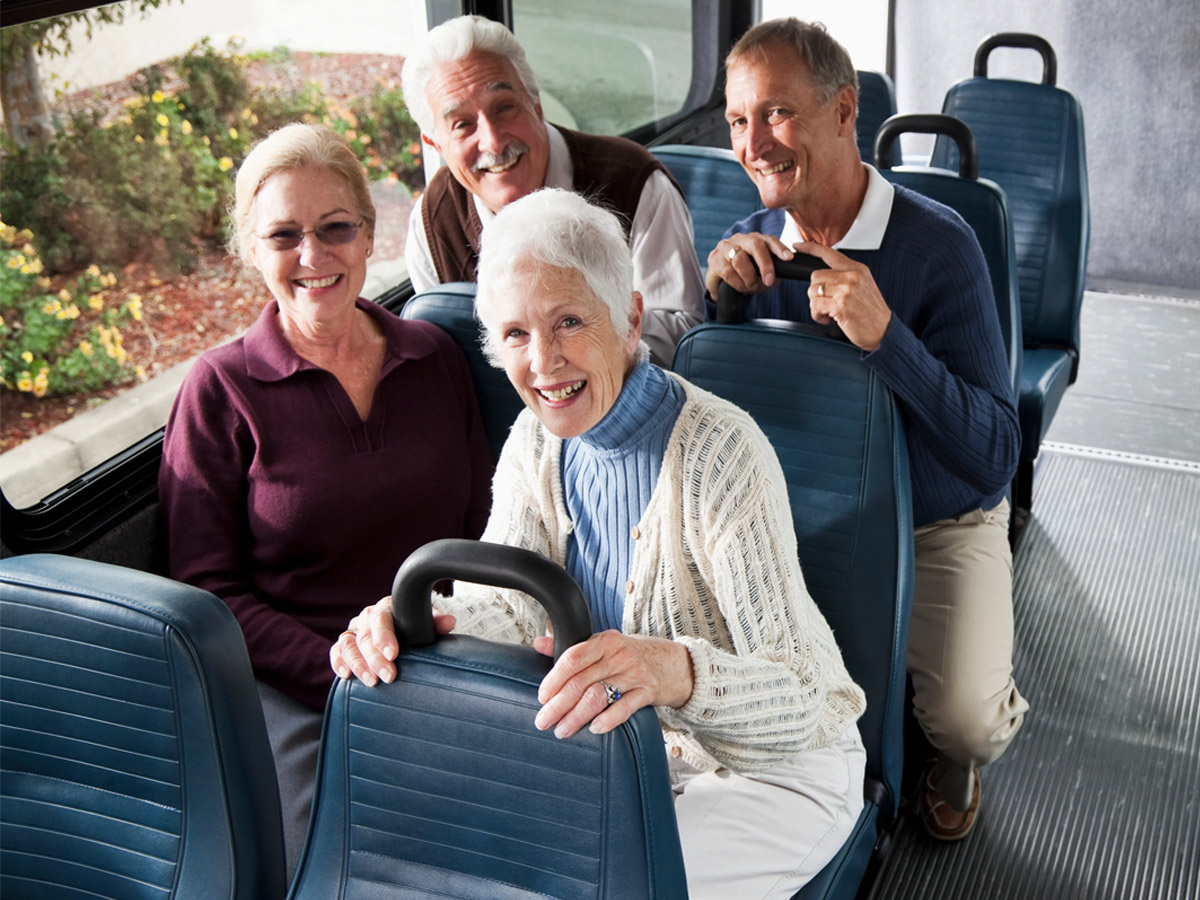 Elm Park Estates Seniors Riding on Bus