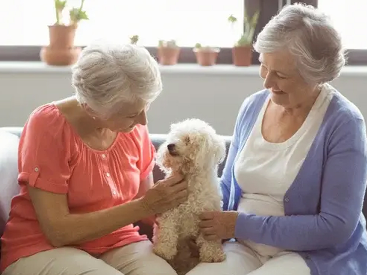 Grasslands Estates Senior Ladies with Dog