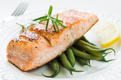 Baked salmon, one of the many excellent anti-inflammatory foods.
