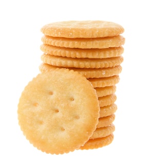 Stacked Ritz crackers ready for a billion dollar Ritz recipe