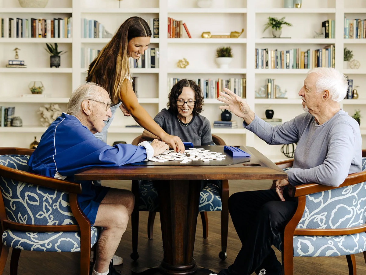 South Bay at Mount Pleasant Friends Playing Board Games
