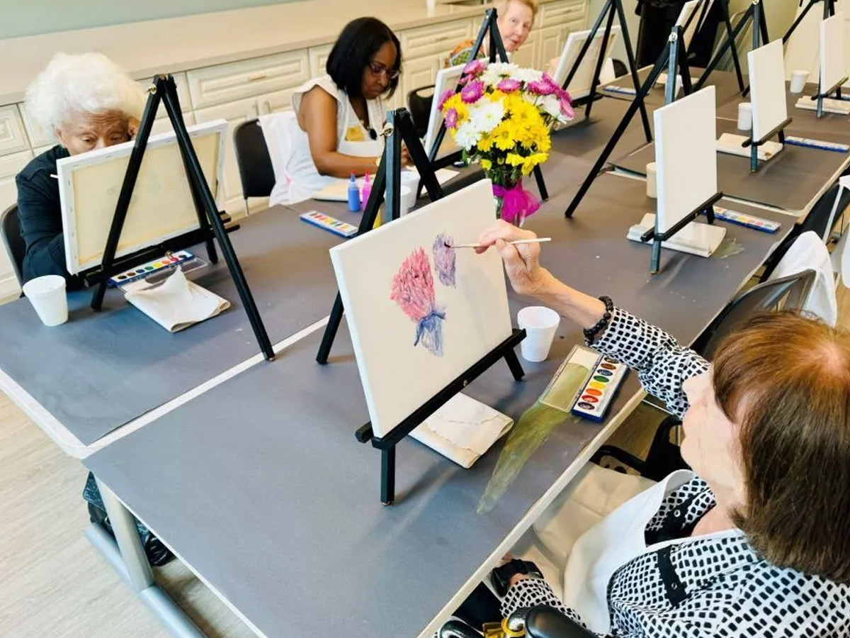 The Carrollton Senior Lady Painting