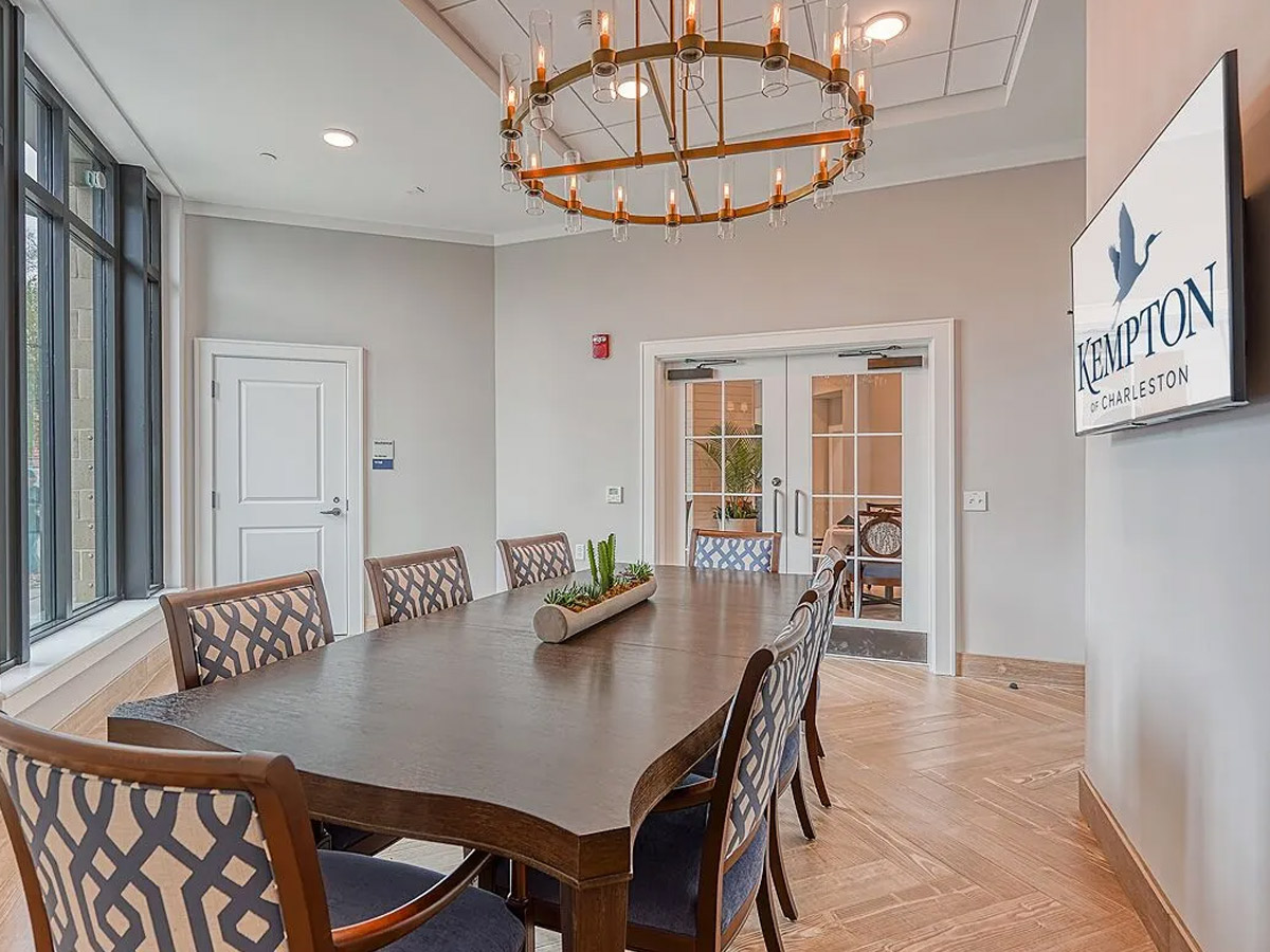 Kempton of Charleston Private Dining Room