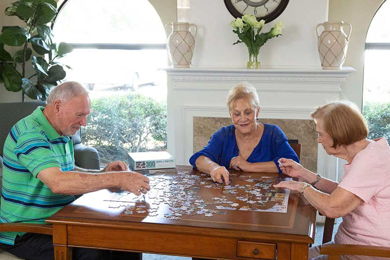 Kempton of Jacksonville Friends with Puzzle