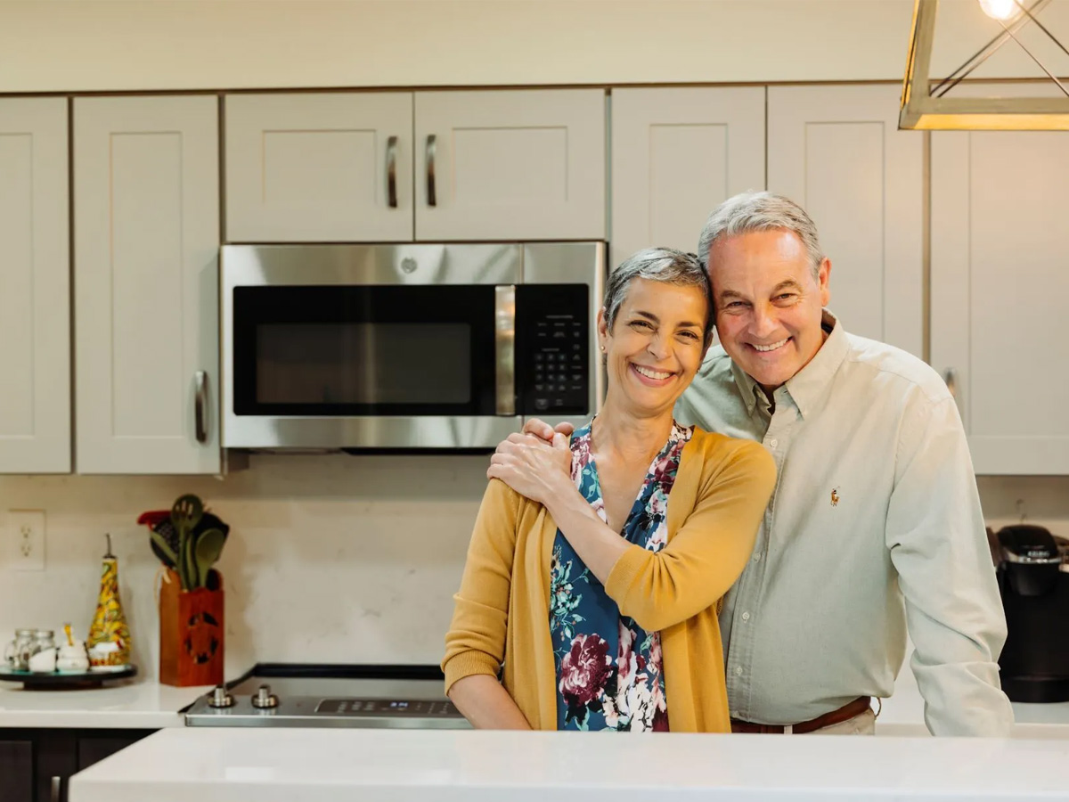 Pisgah Valley Couple in Kitchen