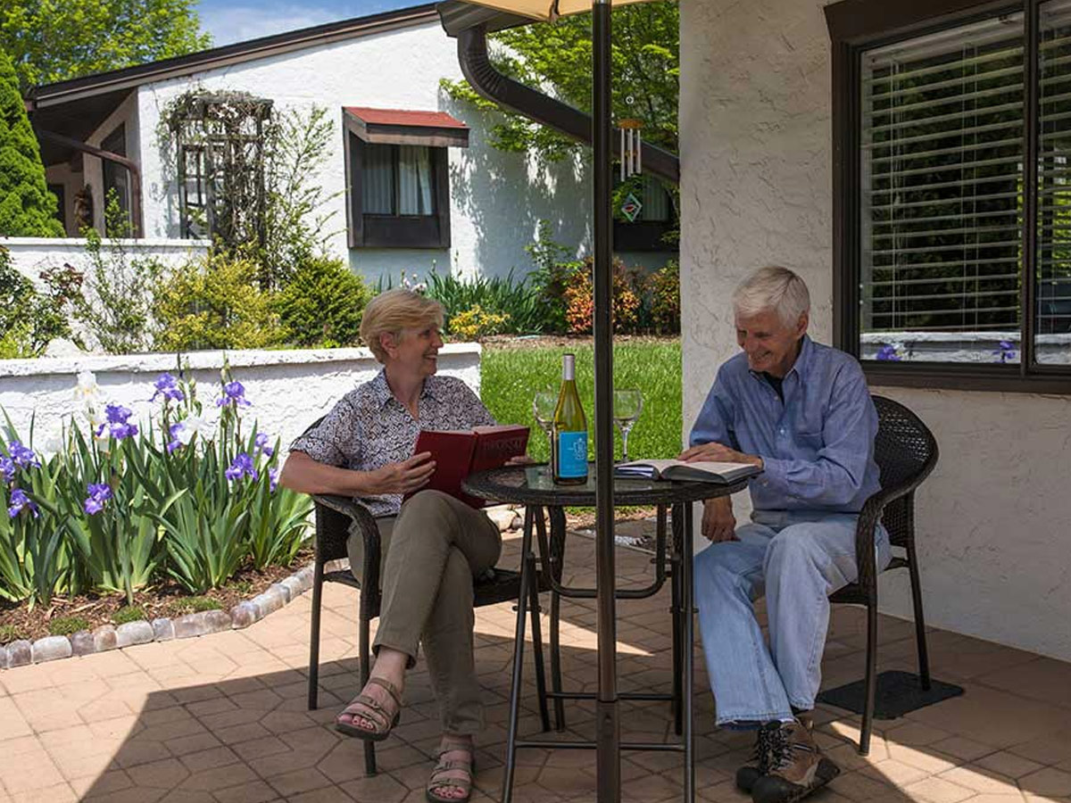 Pisgah Valley Couple Sitting Outdoor