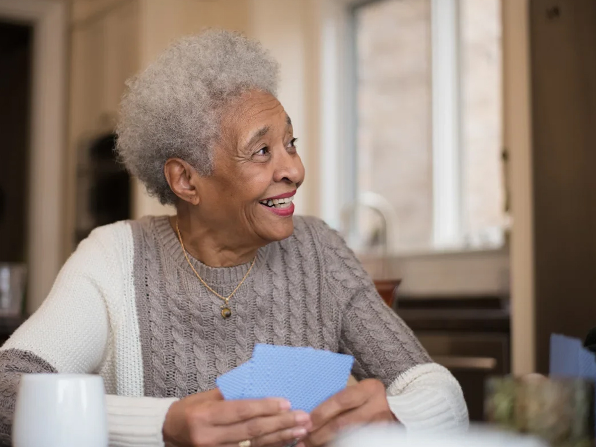 Sunset Park Place Lady Playing Cards
