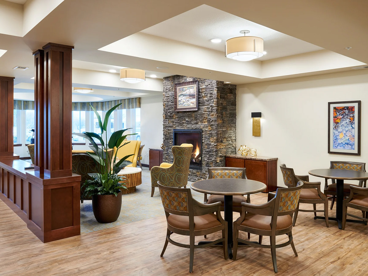 Willows Landing Common Area with Fireplace