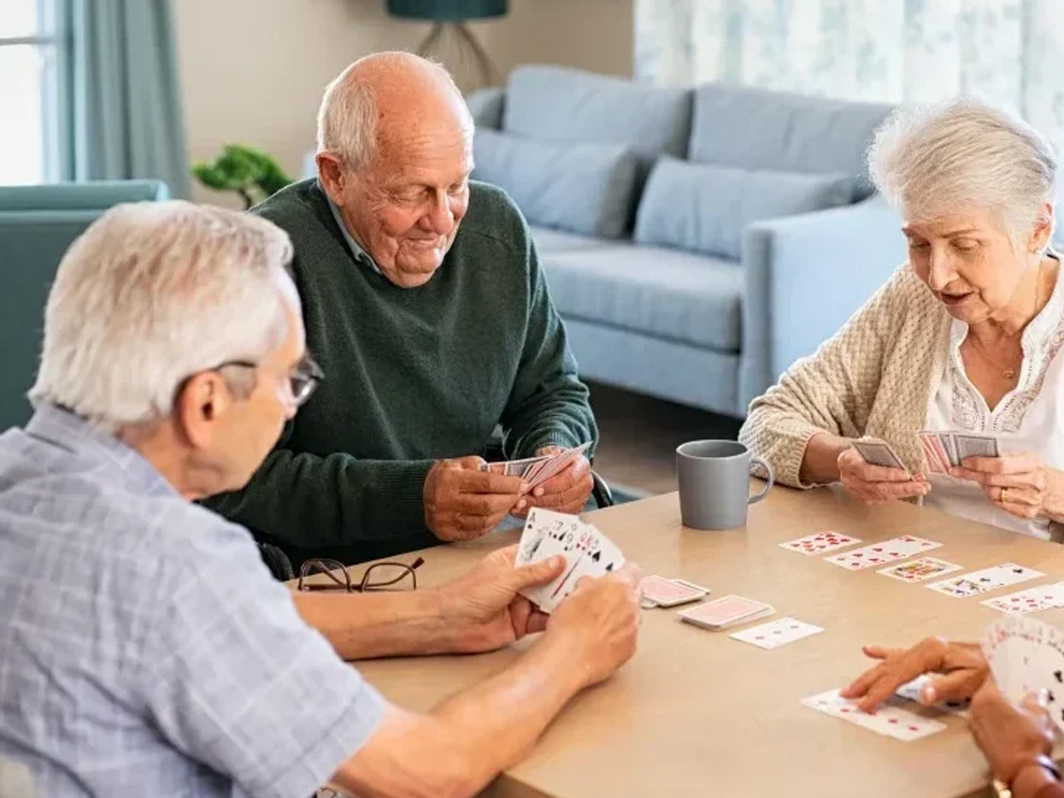 The Indigo at Elmherst Friends Playing Cards