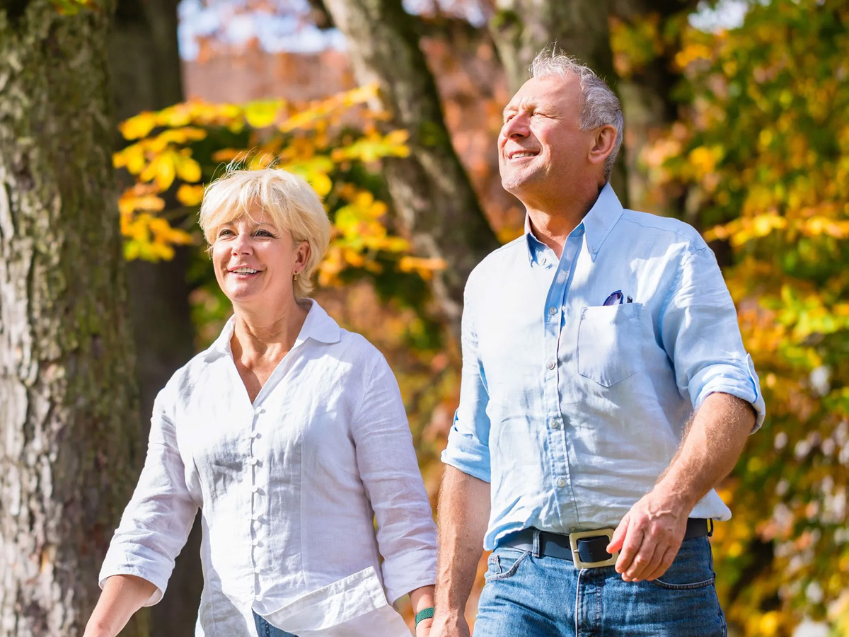 Preserve at Fairfield Glade Couple Walking Outside