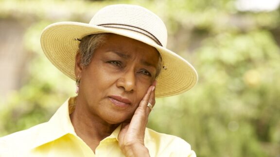 A lonely caregiver distraught about her situation.