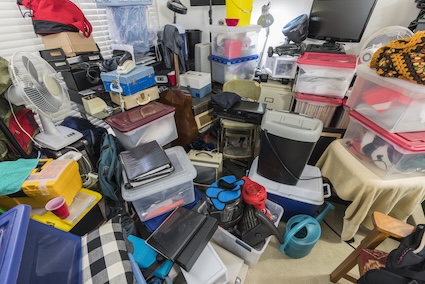 A lot of stuff, which is part of parents' clutter.