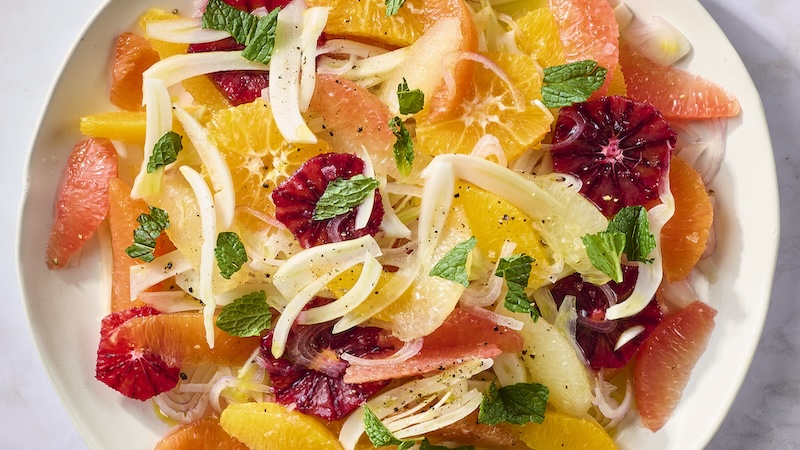 A delicious and colorful citrus salad