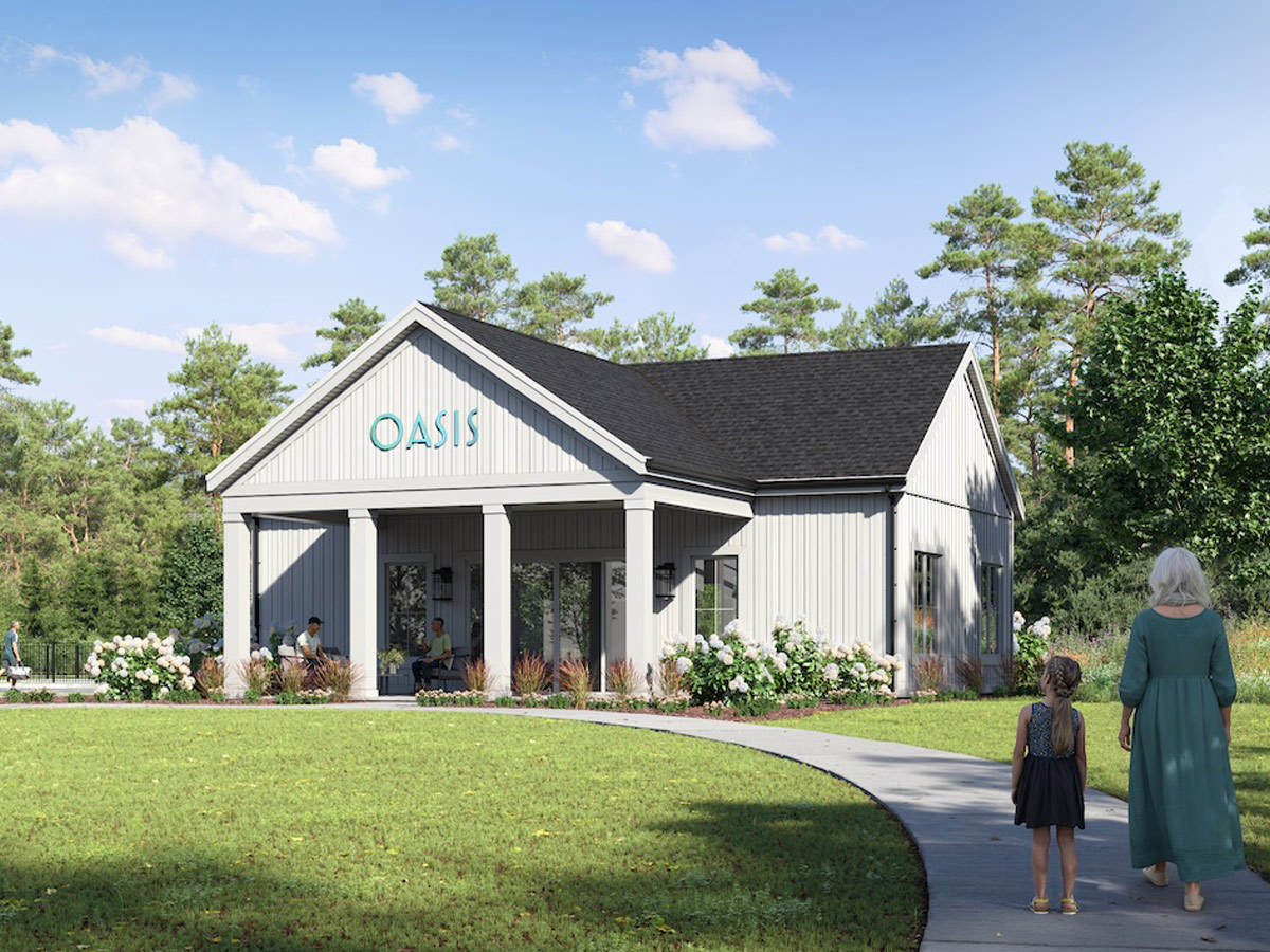 Reserve at the Oasis Clubhouse Rear Entrance